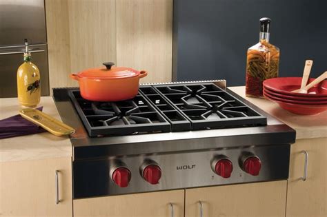 Wolf Srt304 30 Inch Pro Style Gas Rangetop With 4 Dual Stacked Sealed