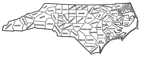 The sanctuary jurisdictions are listed below. North Carolina County Map - Fotolip