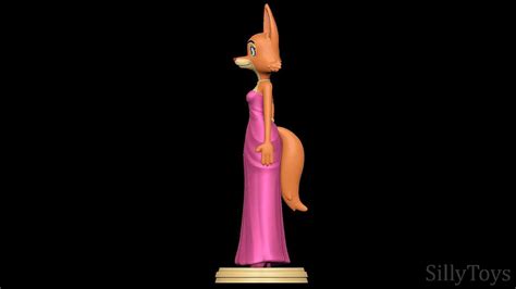 Diane Foxington In Pink Dress The Bad Guys 3d Print Model Zbrushcentral