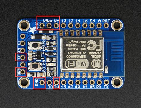 Pinouts Adafruit Huzzah Esp8266 Breakout Adafruit Learning System