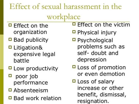 sexual harassment at workplace