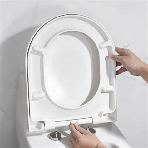 Pack Presenza Italia Deluxe Soft Close Quick Release Toilet Seat D Shaped Ebay