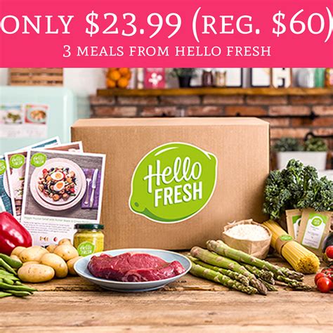 Only 2399 Regular 60 3 Complete Meals From Hello Fresh Deal