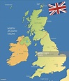 Karte Von Großbritannien Stock-Illustration - Getty Images