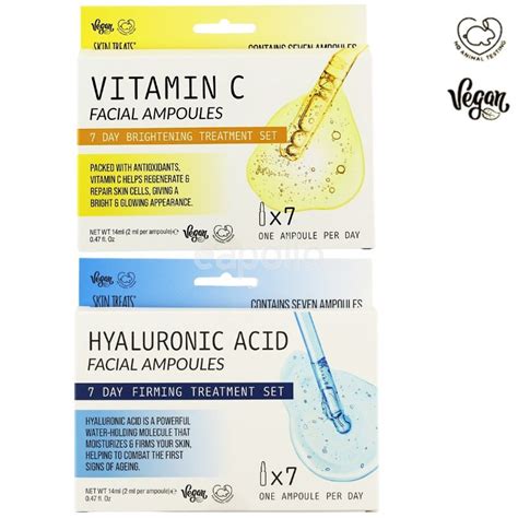 Wholesale Skin Treats Vitamin C And Hyaluronic Acid Facial Ampoules Uk