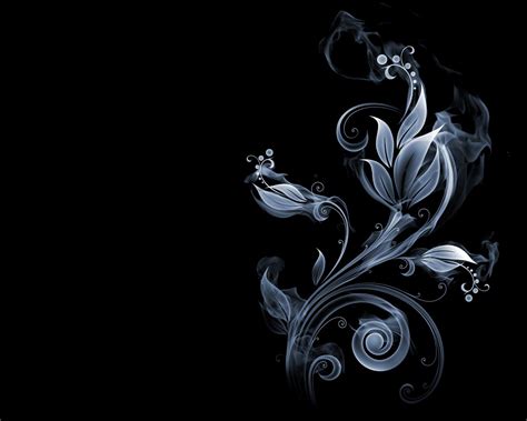 Blue_smoke_flower | Android wallpaper black, Cute black wallpaper ...