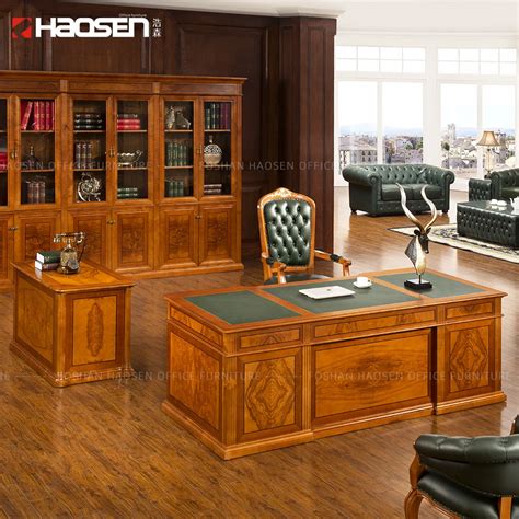 China Business New Design Sale High Gloss Wooden Ceo Executive Luxury