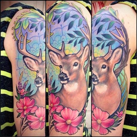My Beautiful Deer Tattoo By The Amazing Jessica Brennan At Powerline