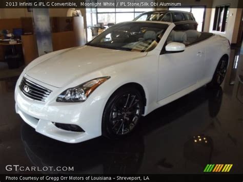 Moonlight White 2013 Infiniti G Ipl G Convertible Ipl Stonesilk