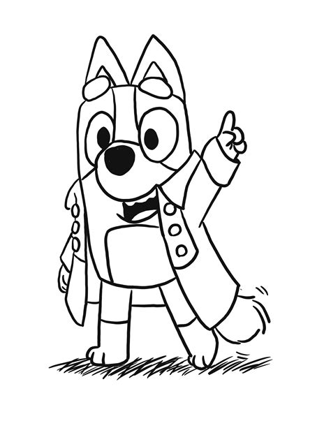 Bluey Cartoon Coloring Page Pin On Coloring Pages Kids Colouring