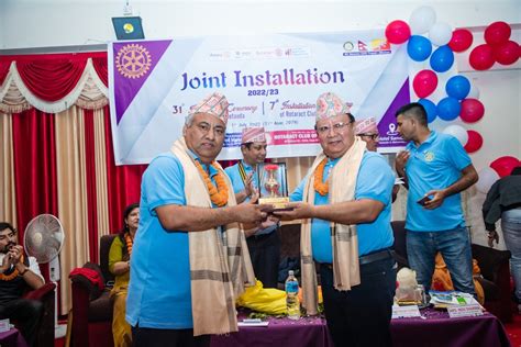 Honored To The Past President Rtn Dhiraj Kumar Karki Rotary Club Of