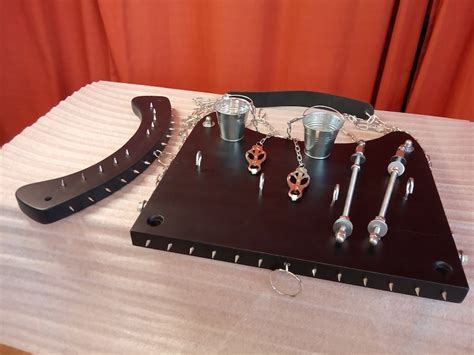 Bdsm Serving Table With Breast Vise And Nipple Clamps Bdsm Etsy
