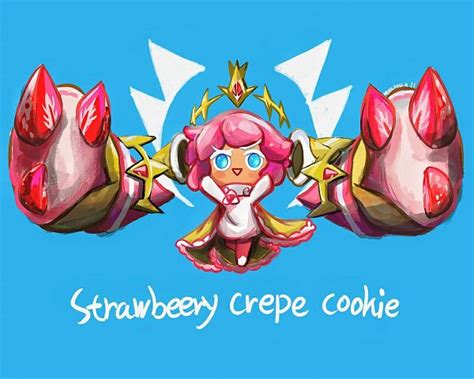 Strawberry Crepe Cookie Cookie Run Kingdom Wallpaper By Pixiv Id
