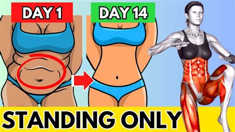 get flat abs in 2 weeks doing this 🔥 standing only youtube