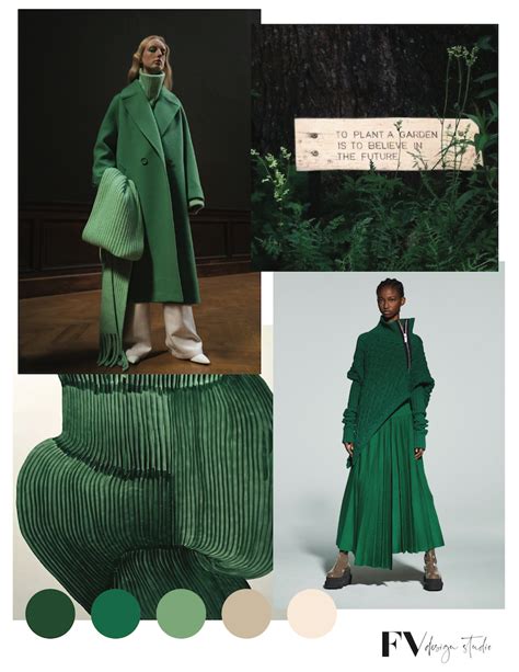 Fashion Vignette Green Is The Future Fall 2022 In 2021 Color