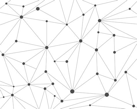 Abstract Polygonal Technology Network Background With Connecting Dots