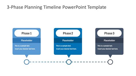 3 Phase Powerpoint Timeline Slide Slidemodel