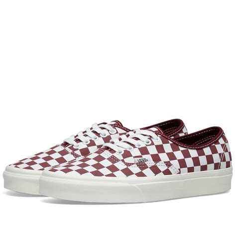 Vans Authentic Checkerboard Port Royale And Marsmallow End Uk
