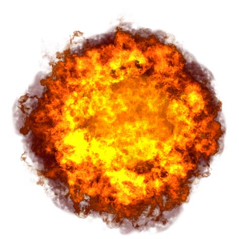 Bright Hot Explosion With Fire Png Image Purepng Free Transparent