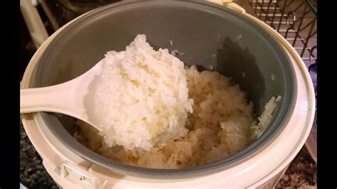 Cooking Sticky Rice In A Rice Cooker Youtube