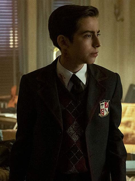 The umbrella academy's aidan gallagher is an old soul, even if he doesn't look like it. The Umbrella Academy Aidan Gallagher Blazer - Prostar Jackets