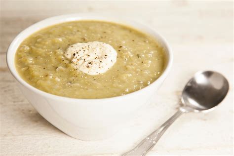 Jerusalem Artichoke And Leek Soup With Roasted Garlic Cream Riverford