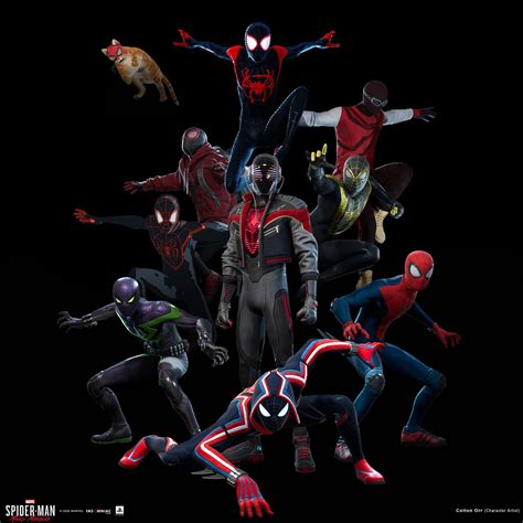 Spider Man Miles Morales Suits By Colton Orr Marvel Spiderman Art Marvel Superhero Posters