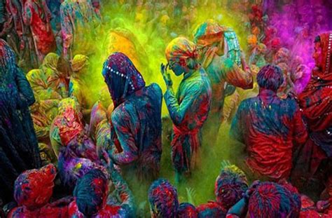 Holi La Fête Des Couleurs En Inde Photos