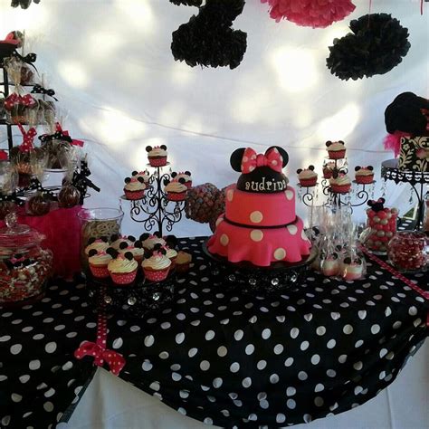 minnie mouse 2nd birthday birthday party ideas photo 7 of 19 catch my party