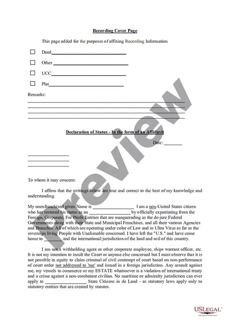 Form Affidavit Of Domicile Us Legal Forms