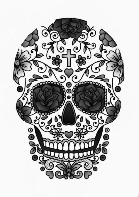 24 Sugar Skull Tattoo Outlines Ideas Sugar Skull Tattoos Sugar Skull