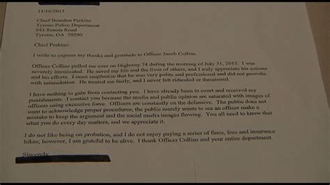 Georgia Man Writes Thank You Letter To Cop Who Arrested Him For Dui