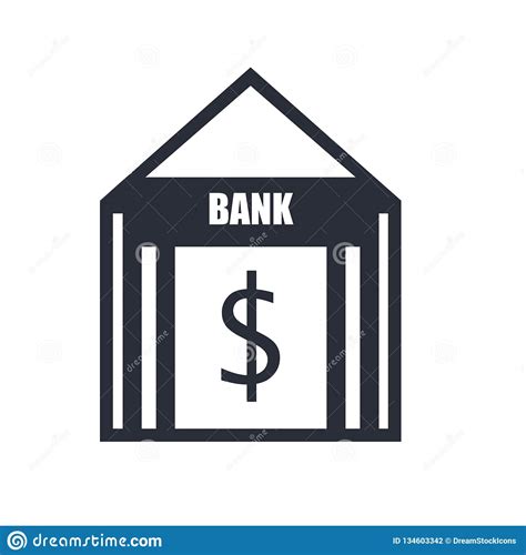 Bank Symbol Icon Vector Sign And Symbol Isolated On White Background