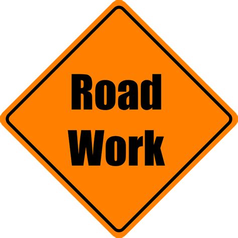 道路工事 工事 オレンジ Pixabayの無料ベクター素材