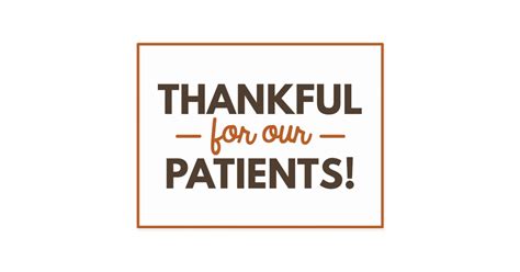 Thankful For Our Patients Postcard