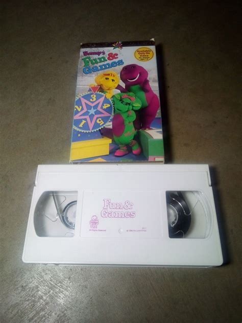 Barney Barneys Fun And Games Vhs Tape Vtg 1996 Classic Collection Good 45986020116 Ebay