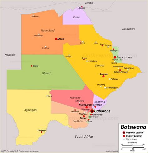 Botswana Map Maps Of Botswana