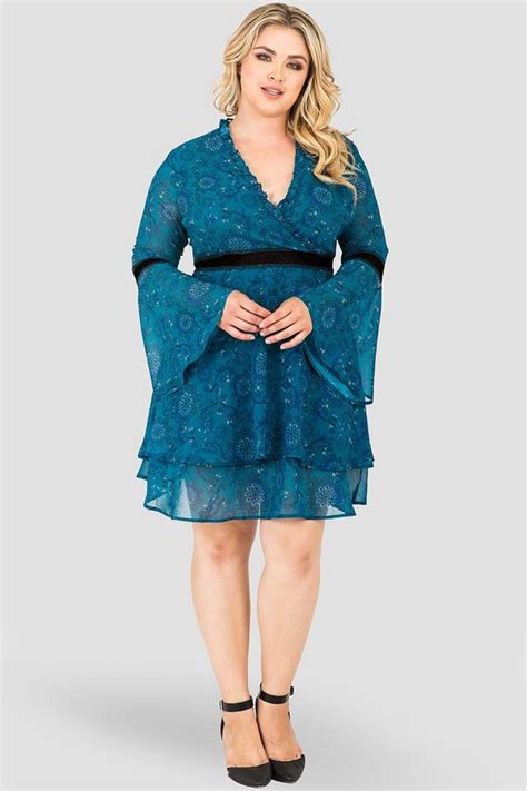 Plus Size Teal Dresses For Women The Untidy Closet