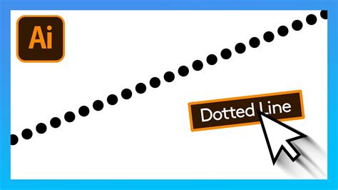 How To Create A Dotted Line In Illustrator Adobe Tutorial Youtube
