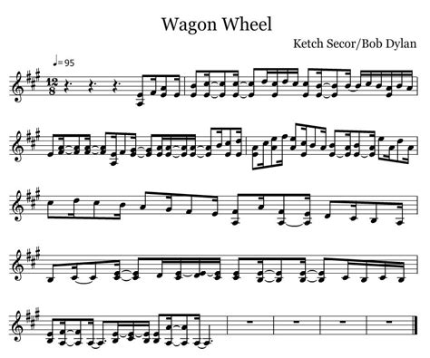 Wagon Wheel Violin Sheet Music Briceclint