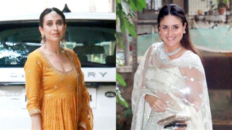 Kapoor Sisters Kareena And Karisma Make Glamourous Entry At Ranbir Alias Pre Wedding Ceremonies
