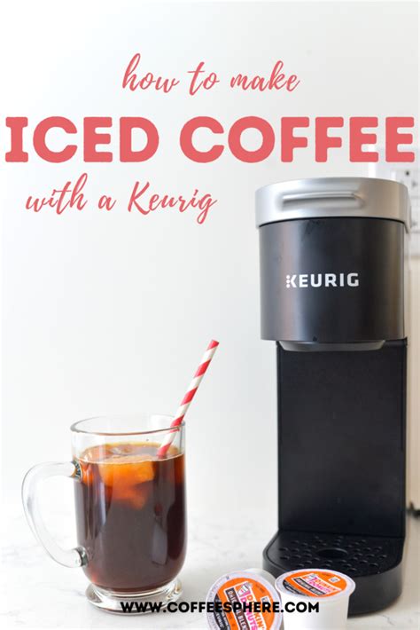 Keurig now offers a dedicated iced coffee button on its elite model coffee maker that brews a smaller, stronger cup of hot coffee so that the flavor doesn't get ice cubes made with coffee instead of water will take your iced coffee to a whole new level. 5 Minute Iced Coffee: How to Make Iced Coffee With a Keurig