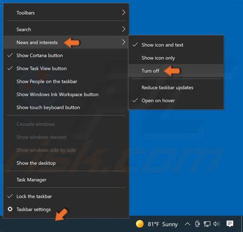 How To Remove Microsoft News From Taskbar On Windows