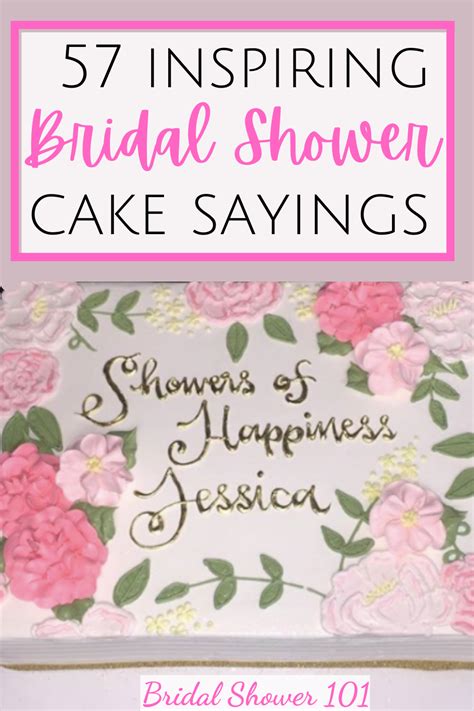 57 Bridal Shower Cake Sayings Bridal Shower 101
