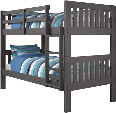 Fullfull Size Bunk Bed Grey Affordable Furniture Source