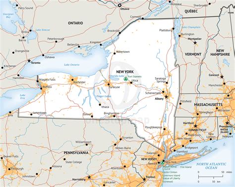 Product Map Of New York United States Map