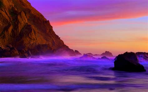 Purple Sea Wallpapers Wallpaper Cave