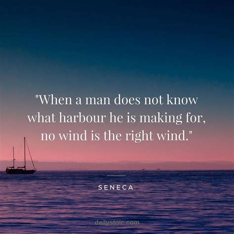 Daily Stoic On Twitter When A Man Does Not Know What Harbour He Is