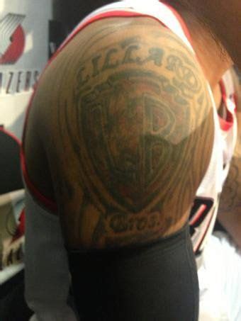 What do blazers guard's designs mean? Blog tattoos NBA | Tattoos, Damian lillard, Nba