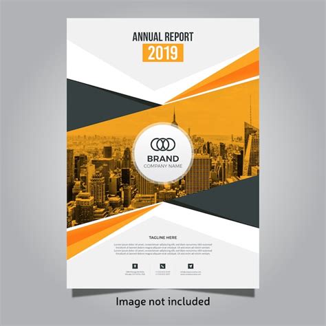 Premium Vector Creative Annual Report Cover Template